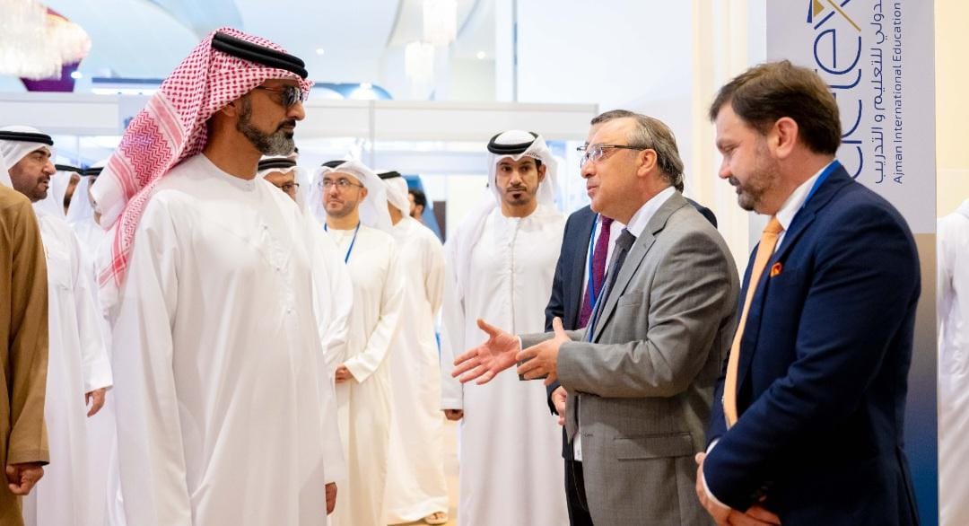 Skyline University College Welcomes Crown Prince of the Emirate of Ajman and Showcases Cutting-Edge Programs at  AETEX 2023