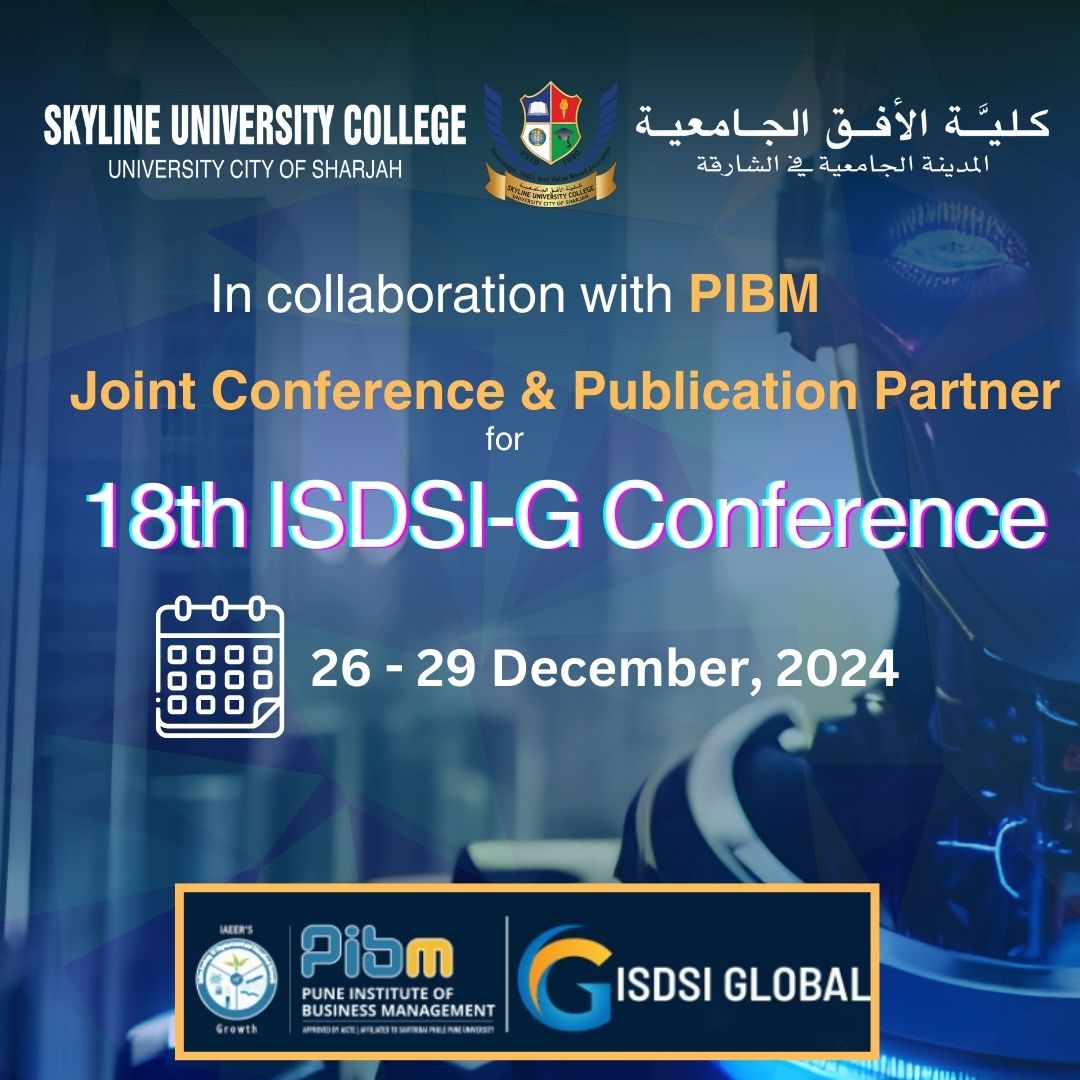 International Society for Data Sciences and Innovation – Global (ISDSI-G) Conference