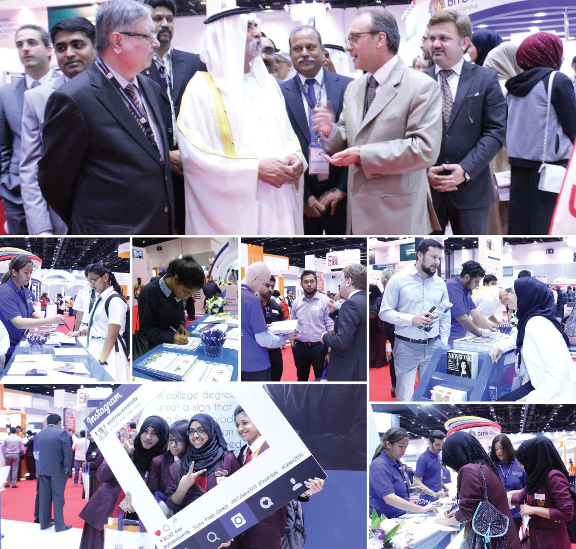 Visitors thronged ‪Skyline‬ stand D400 during the first day of GETEX 2016